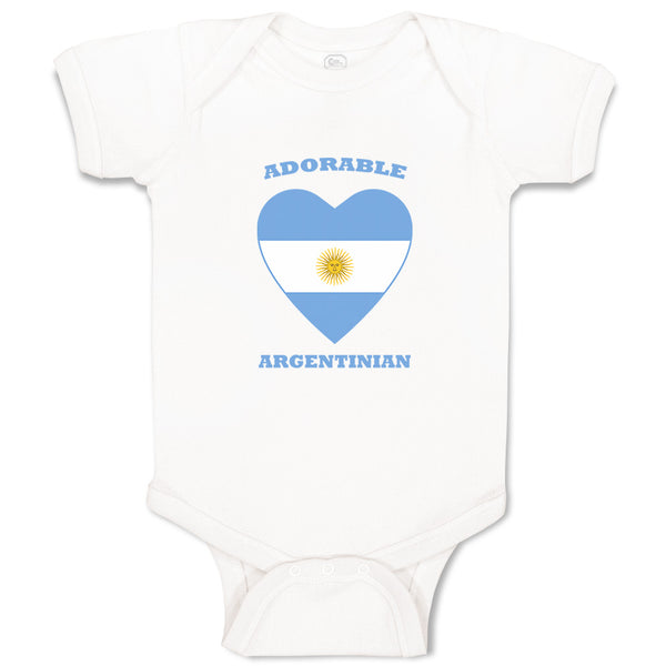 Baby Clothes Adorable Argentinian Heart Countries Baby Bodysuits Cotton
