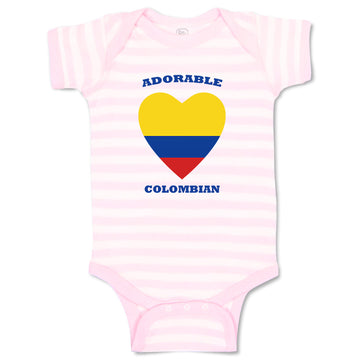 Baby Clothes Adorable Colombian Heart Countries Baby Bodysuits Boy & Girl Cotton