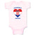 Baby Clothes Adorable Croatian Heart Countries Baby Bodysuits Boy & Girl Cotton