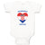 Baby Clothes Adorable Croatian Heart Countries Baby Bodysuits Boy & Girl Cotton