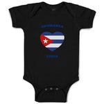 Baby Clothes Adorable Cuban Heart Countries Baby Bodysuits Boy & Girl Cotton