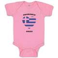Baby Clothes Adorable Greek Heart Countries Baby Bodysuits Boy & Girl Cotton