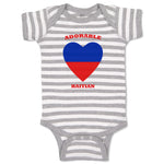 Baby Clothes Adorable Haitian Heart Countries Baby Bodysuits Boy & Girl Cotton