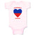 Baby Clothes Adorable Haitian Heart Countries Baby Bodysuits Boy & Girl Cotton
