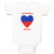 Baby Clothes Adorable Haitian Heart Countries Baby Bodysuits Boy & Girl Cotton