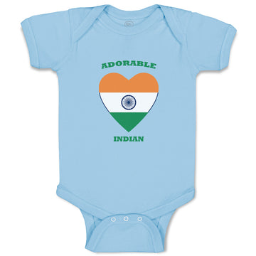 Baby Clothes Adorable Indian Heart Countries Baby Bodysuits Boy & Girl Cotton