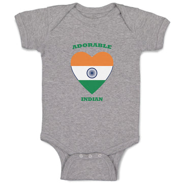 Baby Clothes Adorable Indian Heart Countries Baby Bodysuits Boy & Girl Cotton