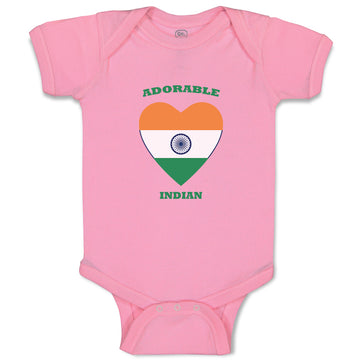 Baby Clothes Adorable Indian Heart Countries Baby Bodysuits Boy & Girl Cotton