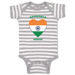 Baby Clothes Adorable Indian Heart Countries Baby Bodysuits Boy & Girl Cotton