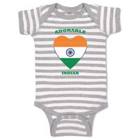 Baby Clothes Adorable Indian Heart Countries Baby Bodysuits Boy & Girl Cotton