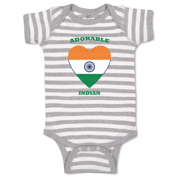 Baby Clothes Adorable Indian Heart Countries Baby Bodysuits Boy & Girl Cotton