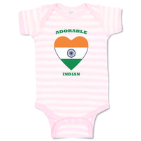 Baby Clothes Adorable Indian Heart Countries Baby Bodysuits Boy & Girl Cotton