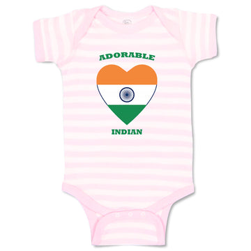Baby Clothes Adorable Indian Heart Countries Baby Bodysuits Boy & Girl Cotton