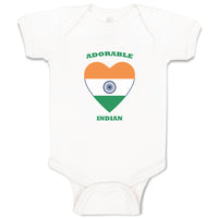 Baby Clothes Adorable Indian Heart Countries Baby Bodysuits Boy & Girl Cotton