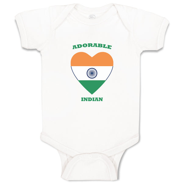 Baby Clothes Adorable Indian Heart Countries Baby Bodysuits Boy & Girl Cotton