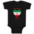 Baby Clothes Adorable Persian Heart Countries Baby Bodysuits Boy & Girl Cotton