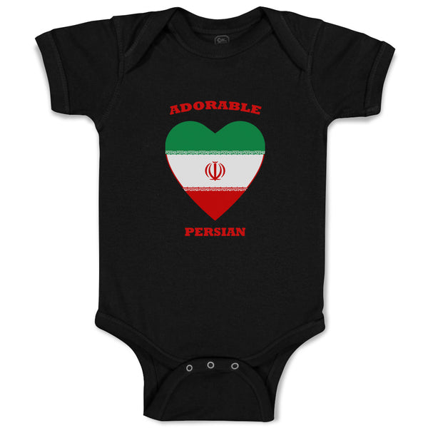 Baby Clothes Adorable Persian Heart Countries Baby Bodysuits Boy & Girl Cotton