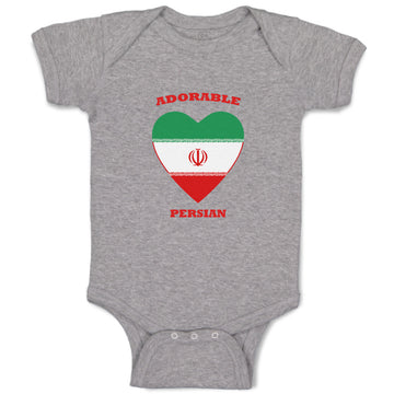 Baby Clothes Adorable Persian Heart Countries Baby Bodysuits Boy & Girl Cotton