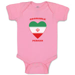 Baby Clothes Adorable Persian Heart Countries Baby Bodysuits Boy & Girl Cotton