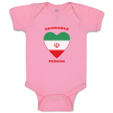 Baby Clothes Adorable Persian Heart Countries Baby Bodysuits Boy & Girl Cotton