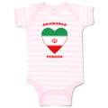 Baby Clothes Adorable Persian Heart Countries Baby Bodysuits Boy & Girl Cotton