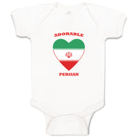 Baby Clothes Adorable Persian Heart Countries Baby Bodysuits Boy & Girl Cotton
