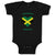 Baby Clothes Adorable Jamaican Heart Countries Baby Bodysuits Boy & Girl Cotton