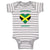 Baby Clothes Adorable Jamaican Heart Countries Baby Bodysuits Boy & Girl Cotton