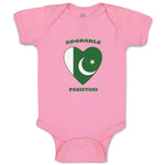 Baby Clothes Adorable Pakistani Heart Countries Baby Bodysuits Boy & Girl Cotton