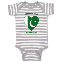 Baby Clothes Adorable Pakistani Heart Countries Baby Bodysuits Boy & Girl Cotton