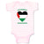 Baby Clothes Adorable Palestinian Heart Countries Baby Bodysuits Cotton