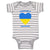 Baby Clothes Adorable Ukrainian Heart Countries Baby Bodysuits Boy & Girl Cotton