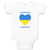 Baby Clothes Adorable Ukrainian Heart Countries Baby Bodysuits Boy & Girl Cotton