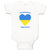 Baby Clothes Adorable Ukrainian Heart Countries Baby Bodysuits Boy & Girl Cotton