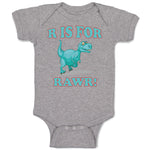 Baby Clothes Dinosaur T-Rex R Is for Rawr! Dino Baby Bodysuits Boy & Girl Cotton
