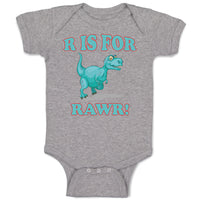 Baby Clothes Dinosaur T-Rex R Is for Rawr! Dino Baby Bodysuits Boy & Girl Cotton