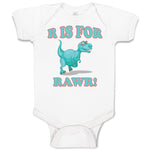 Baby Clothes Dinosaur T-Rex R Is for Rawr! Dino Baby Bodysuits Boy & Girl Cotton