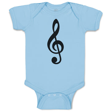 Baby Clothes Musical Clef and Treble Note Symbol Baby Bodysuits Cotton