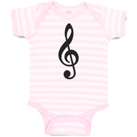 Baby Clothes Musical Clef and Treble Note Symbol Baby Bodysuits Cotton