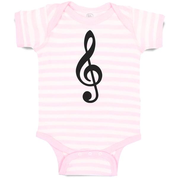 Baby Clothes Musical Clef and Treble Note Symbol Baby Bodysuits Cotton