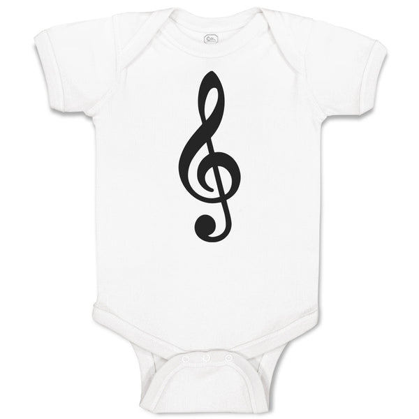 Baby Clothes Musical Clef and Treble Note Symbol Baby Bodysuits Cotton