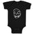 Baby Clothes Scary Skull Facial Expression Funny Baby Bodysuits Cotton