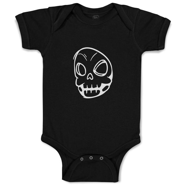 Baby Clothes Scary Skull Facial Expression Funny Baby Bodysuits Cotton