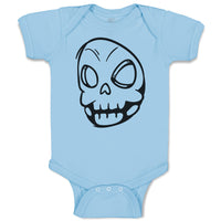 Baby Clothes Scary Skull Facial Expression Funny Baby Bodysuits Cotton