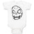 Baby Clothes Scary Skull Facial Expression Funny Baby Bodysuits Cotton