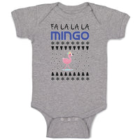 Baby Clothes Pink Fa Lalala Mingo Bird Walking on A Seamless Pattern Cotton