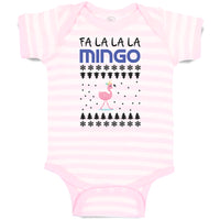 Pink Fa Lalala Mingo Bird Walking on A Seamless Pattern