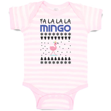 Baby Clothes Pink Fa Lalala Mingo Bird Walking on A Seamless Pattern Cotton