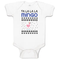 Baby Clothes Pink Fa Lalala Mingo Bird Walking on A Seamless Pattern Cotton