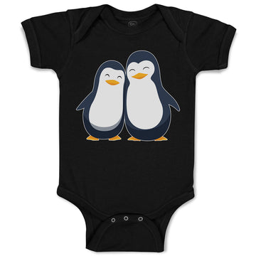 Baby Clothes Aquatic Twin Penguins Flightless Birds Baby Bodysuits Cotton
